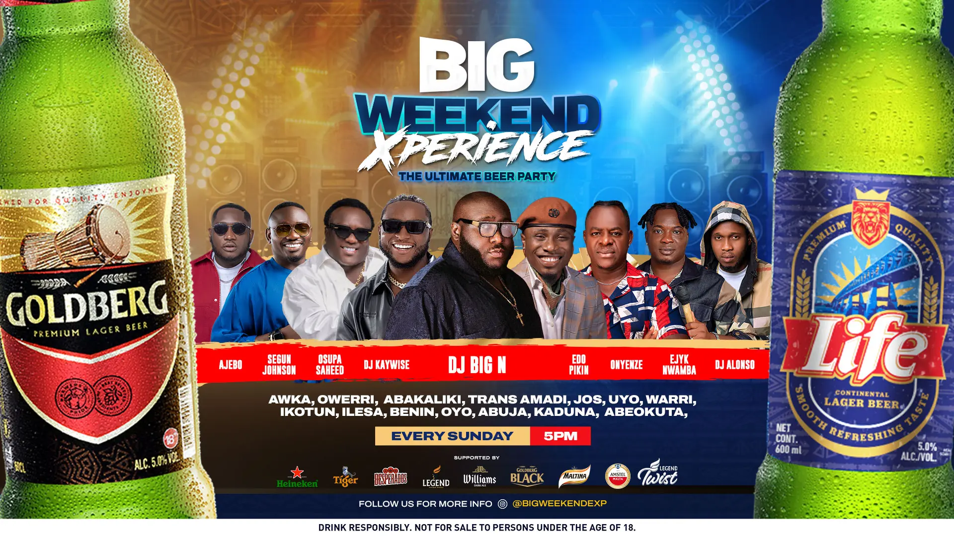 Nigerian Breweries Launches ‘Big Weekend Experience 3.0’