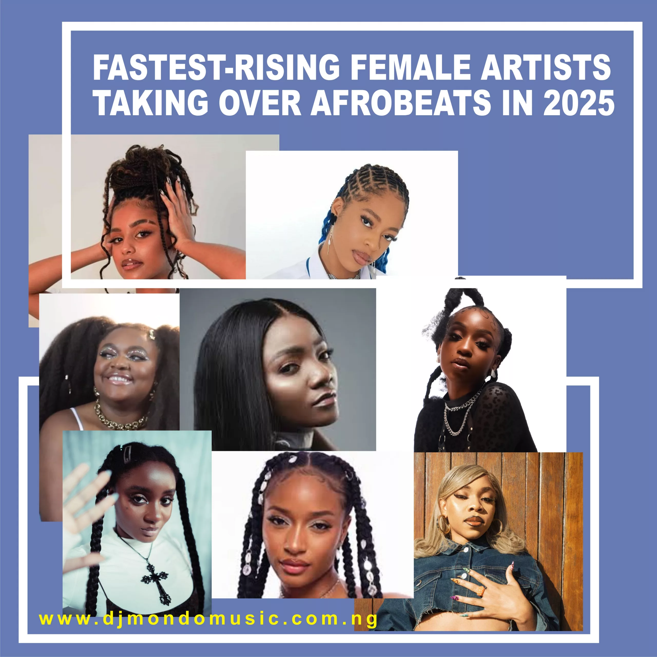 image for:Showcase the top-earning female Afrobeats singers in 2025.