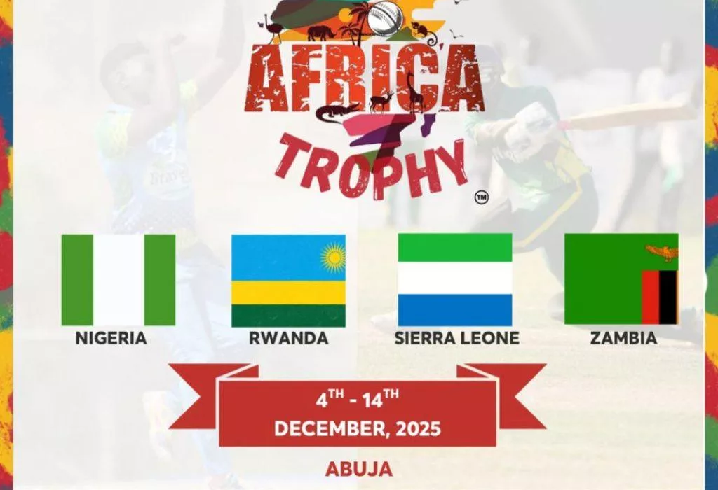 Nigeria to Host West Africa Trophy Cricket Tournament in December 2025