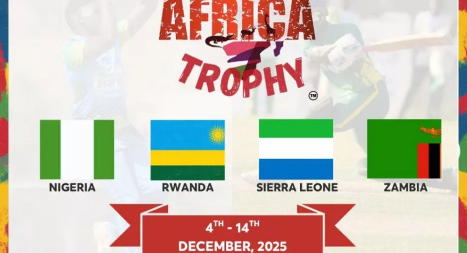 Nigeria to Host West Africa Trophy Cricket Tournament in December 2025